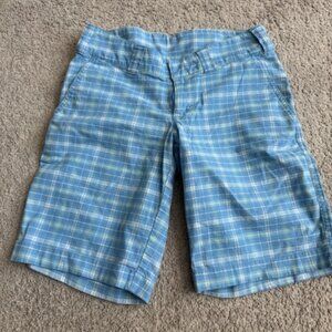 The North Face Blue Plaid Shorts - Size 2